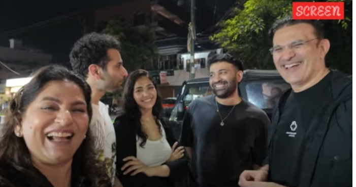 Yogita Bihani with Aaryamann Sethi and Archana Puran Singh in Dehradun rains